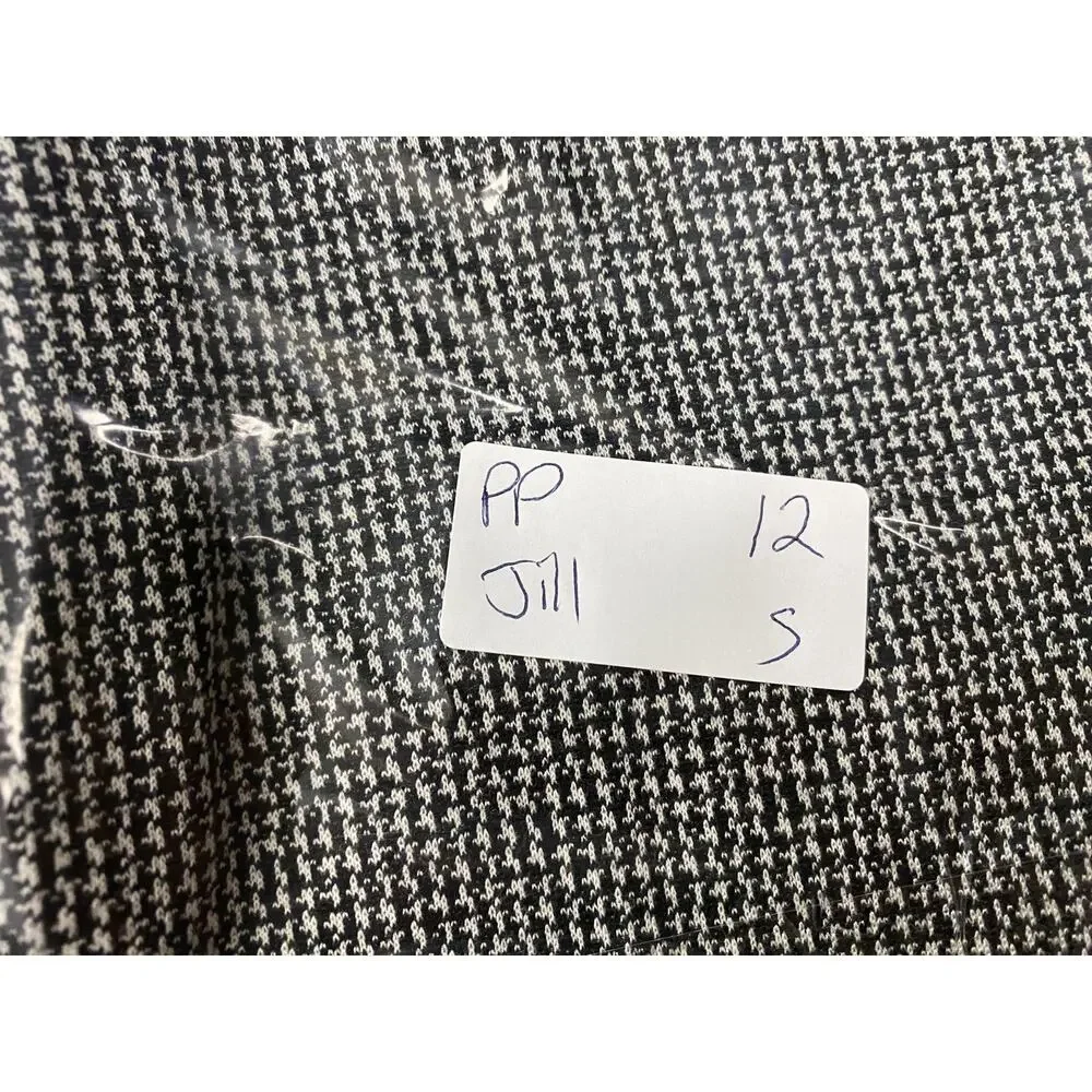 J Jill Wearever Smooth Fit Slim Leg Pants Small Black Houndstooth Career 29x28 - Picture 12 of 12